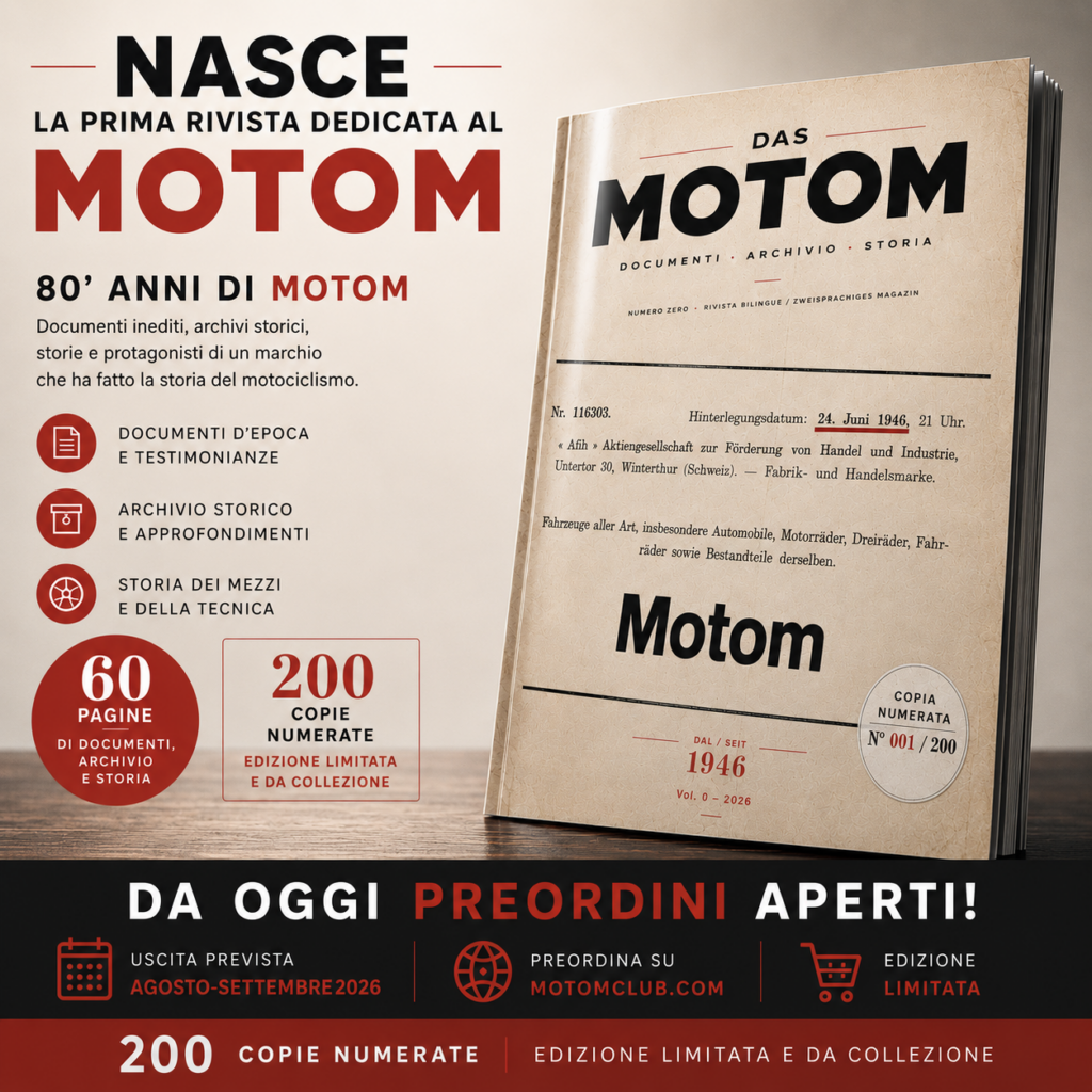 DAS MOTOM Volume 0 rivista dedicata alla storia del Motom