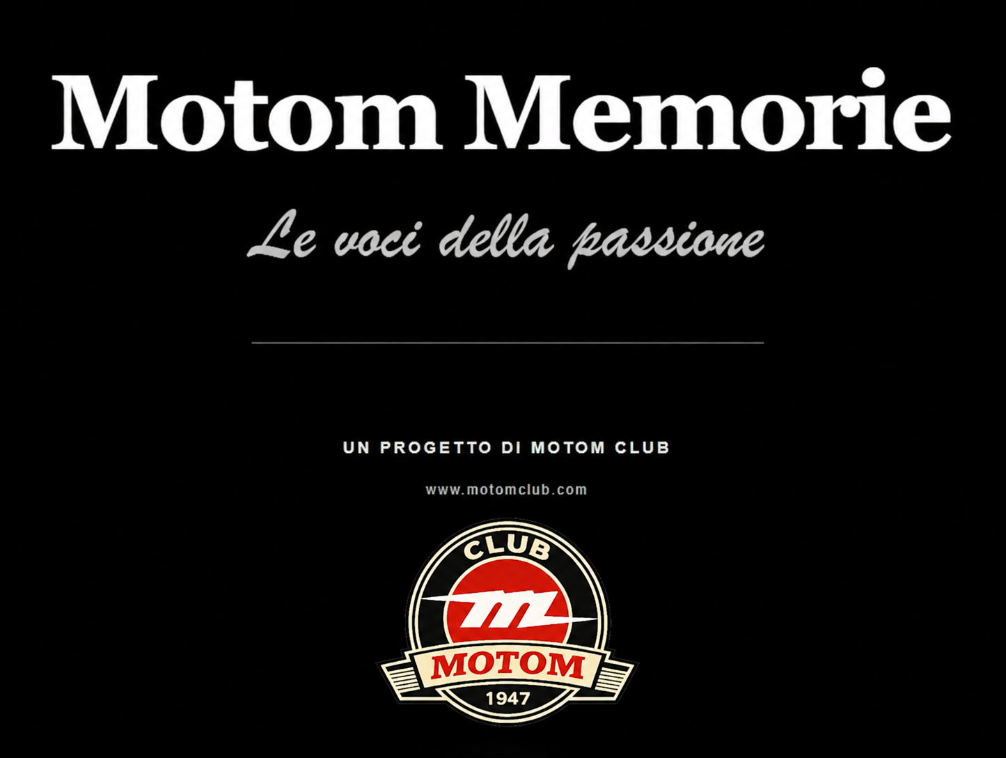 Motom Memorie: la serie di interviste per salvare la memoria storica del marchio